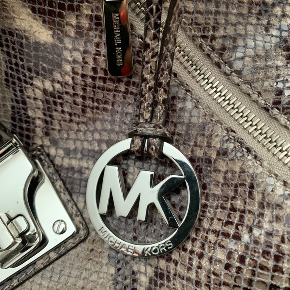 Michael Kors Snake Print Handbag - Picture 4 of 9